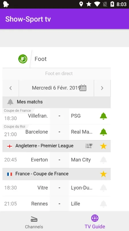 Show sport tv for Android: Live Sports at Your Fingertips