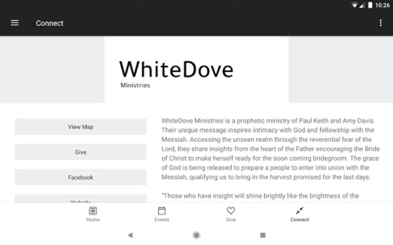 WhiteDove Ministries for Android - Prophetic Teachings App