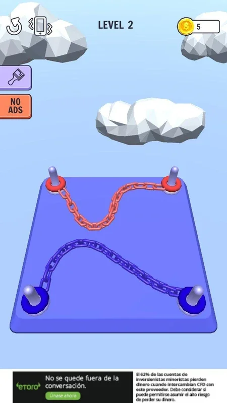 Go Knots 3D for Android - Organize Chains by Color