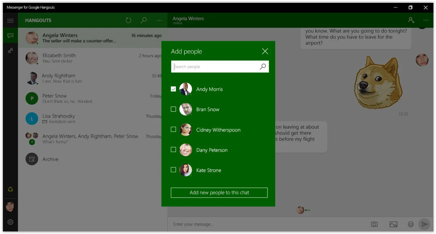 Messenger for Google Hangouts PRO for Windows - No Download Needed