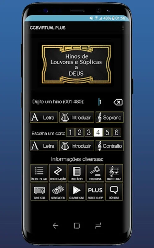 Hinário CCB Virtual PLUS Nº4 e for Android - Rich Hymnal Experience