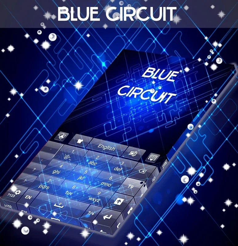 Blue Circuit GO Keyboard Theme for Android - Enhance Typing