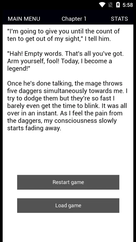 Magium for Android - Immersive Text Adventure