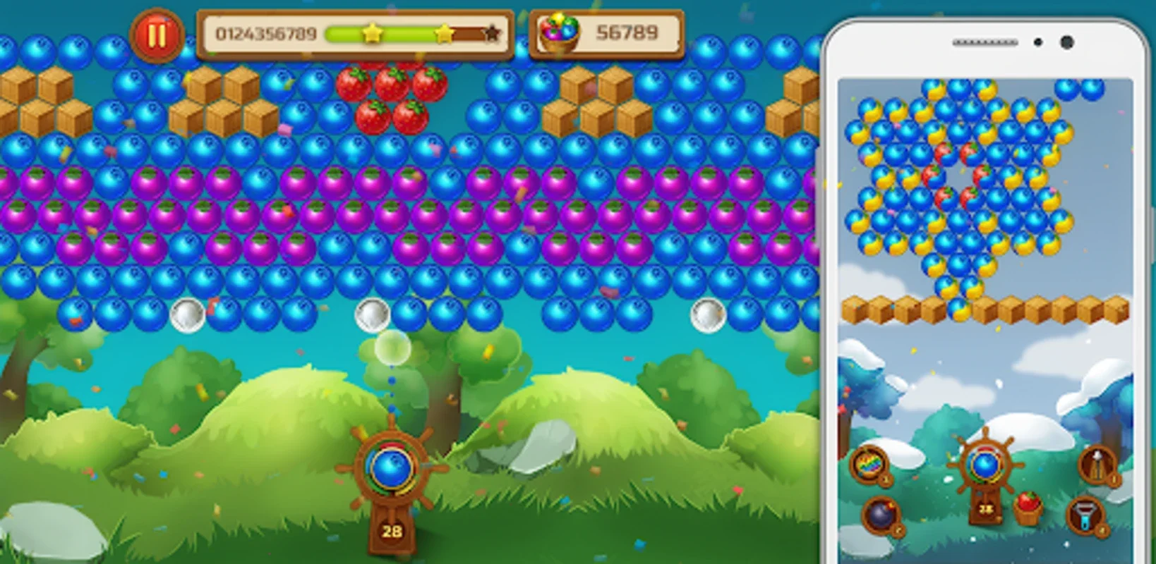 Bubble Shooter Fruits-BlastPop for Android: Engaging Fruit Bubble Game