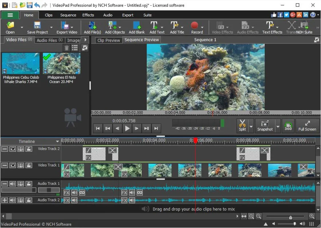 VideoPad Masters Edition for Win: Free Video Editing Software for Windows