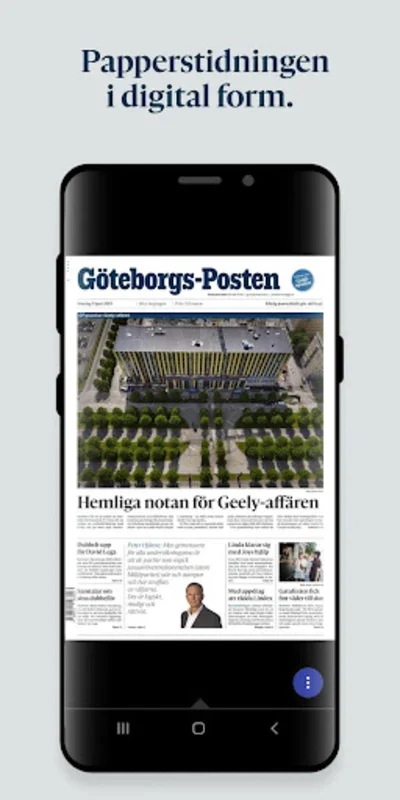 Göteborgs-Posten E-tidning for Android - Unparalleled Journalism