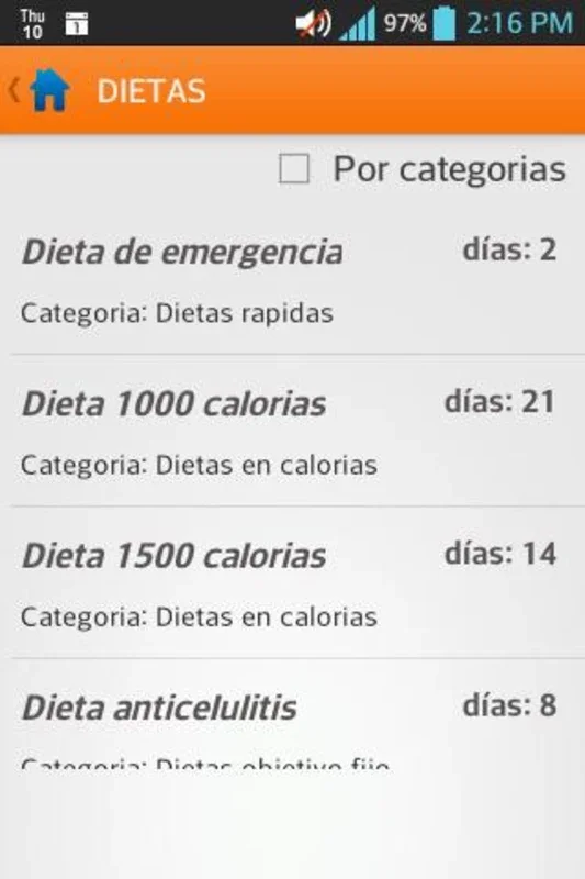 Diets for losing weight on Android - No Downloading Needed