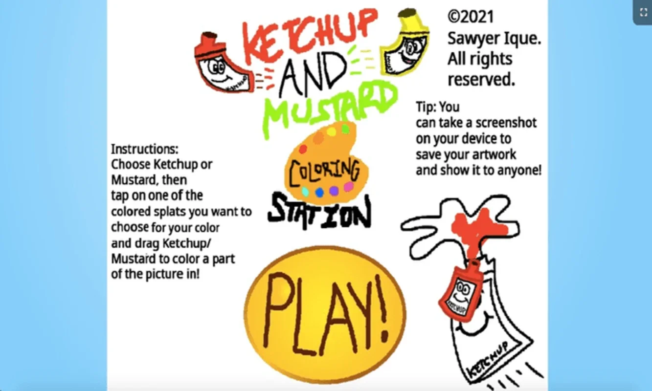 Ketchup And Mustard Coloring Station for Windows - Unleash Your Creativity