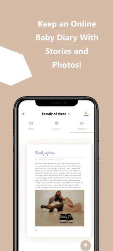 Baby Diaries Newborn Baby Book for Android: Document Parenting Milestones