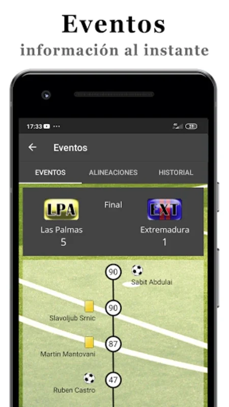 Info Liga 123 for Android - Get Real-Time Soccer Updates