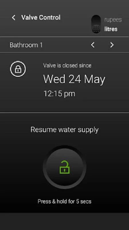 WaterOn for Android: Efficient Water Usage Monitoring