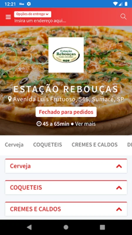 Estação Rebouças for Android - Effortless Food Ordering