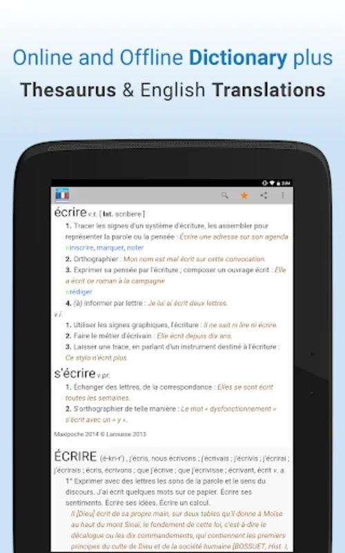 French Dictionary & Thesaurus for Android: Comprehensive Language Aid