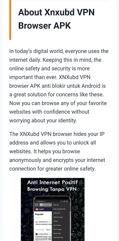 XNXUBD Browser for Android - Unlock the Internet