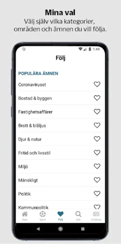 MT for Android - Customizable Local News