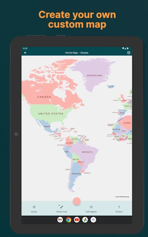 MapChart for Android - Create and Customize Maps