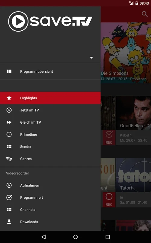 Save.TV for Android - Record German TV Shows Anytime