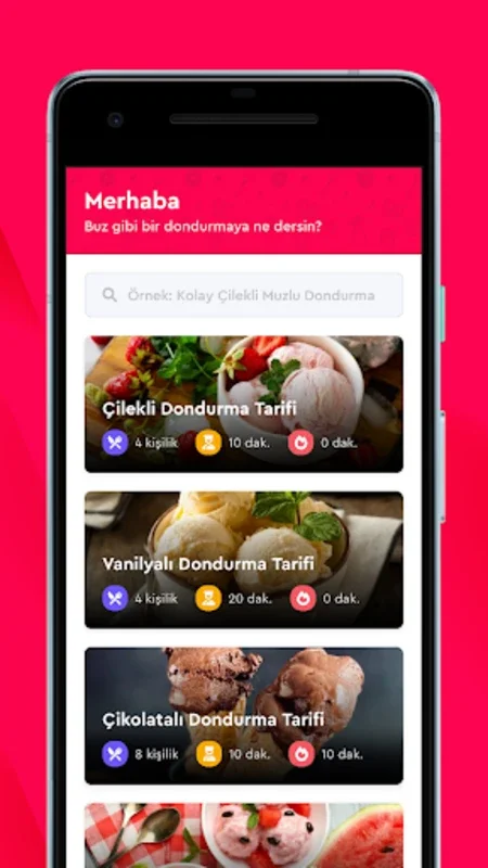 Dondurma Tarifleri for Android - Explore Delicious Recipes