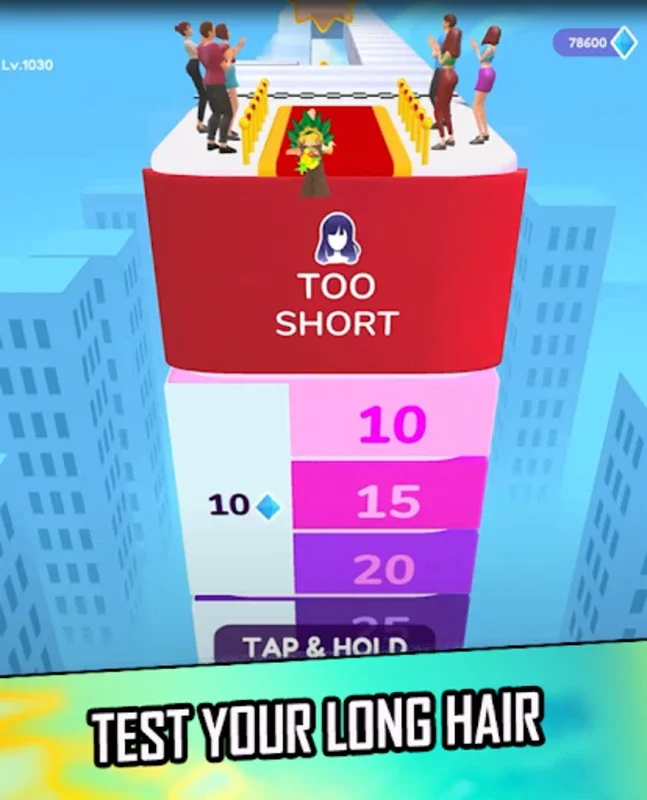 Hair Rush Challenge 3D for Android: Fun Hair Styling Game