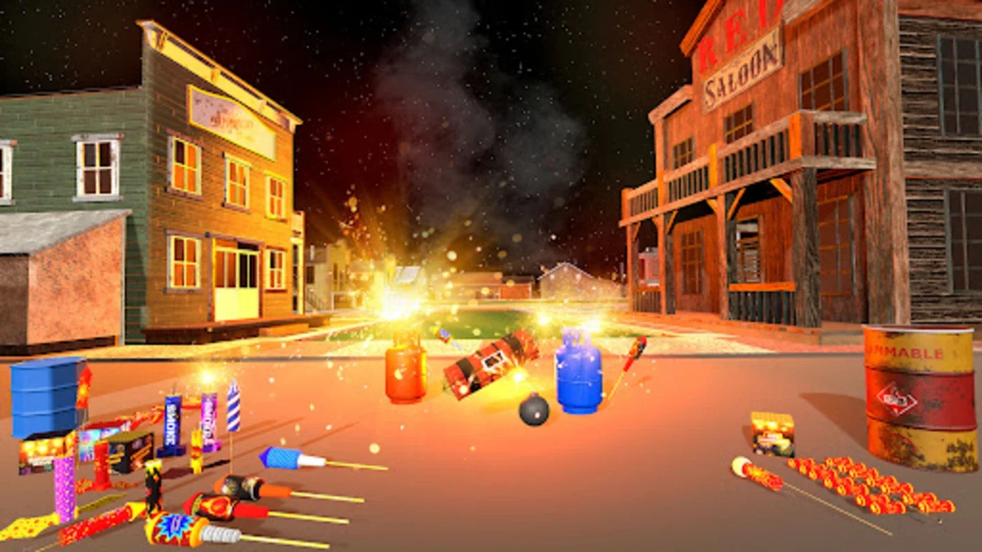 Firecracker Fireworks Prank 3D for Android - Customizable Fun