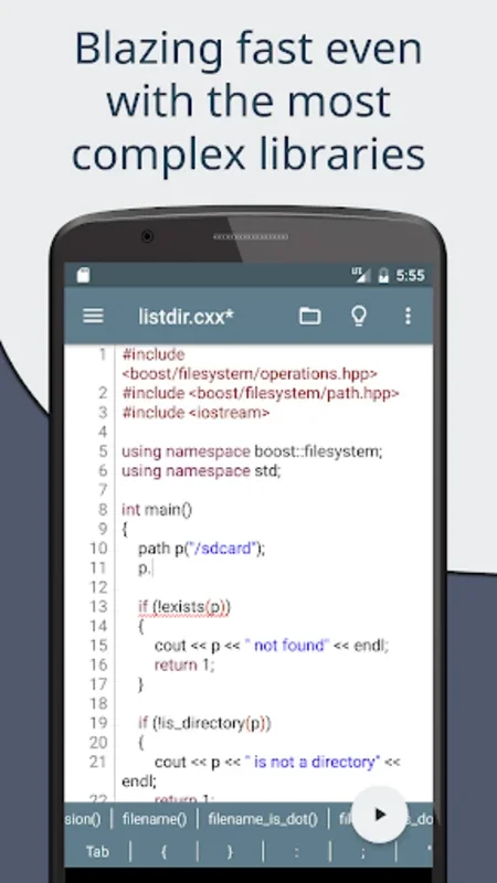 Cxxdroid: Powerful Offline C/C++ IDE for Android