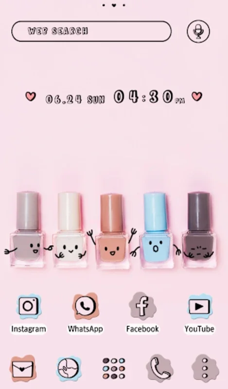 Nail Polish Friends Theme for Android - Express Your Style