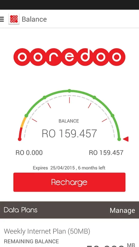 Ooredoo Oman App for Android - Manage Your Services Easily