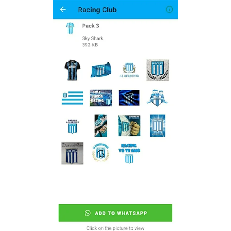 Racing Club Stickers for Android - Enhance Messaging