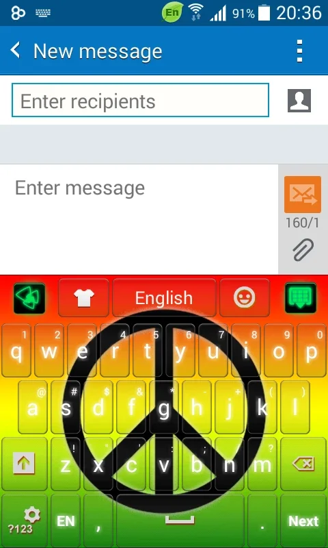 Peace Sign GO Keyboard Theme for Android: Enhance Your Typing