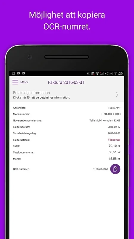 Mitt Telia for Android: Simplify Telia Services