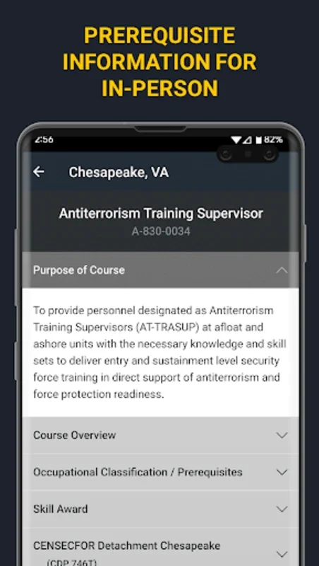 CENSECFOR Toolbox for Android: Comprehensive Navy Training