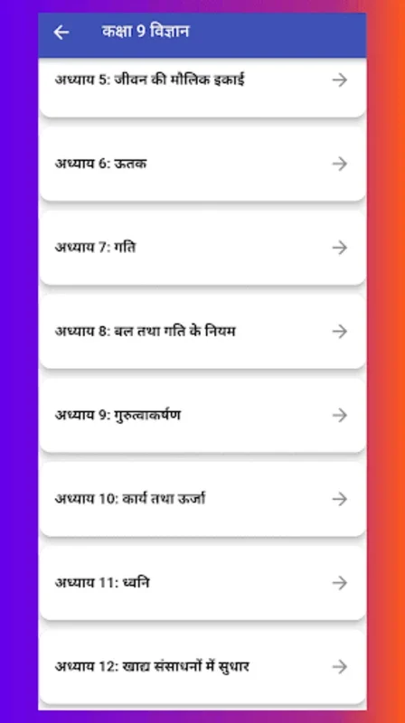 Class 9 Science Hindi Medium for Android - CBSE Focused