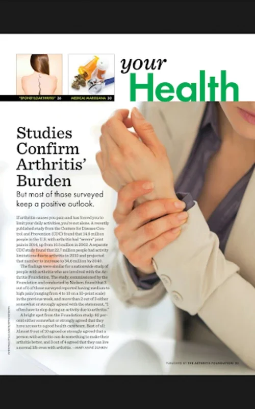 Arthritis Today for Android - Expert Arthritis Management