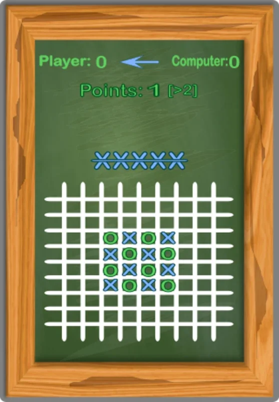 Tic Tac Toe Blackboard for Android - Engaging Board Game