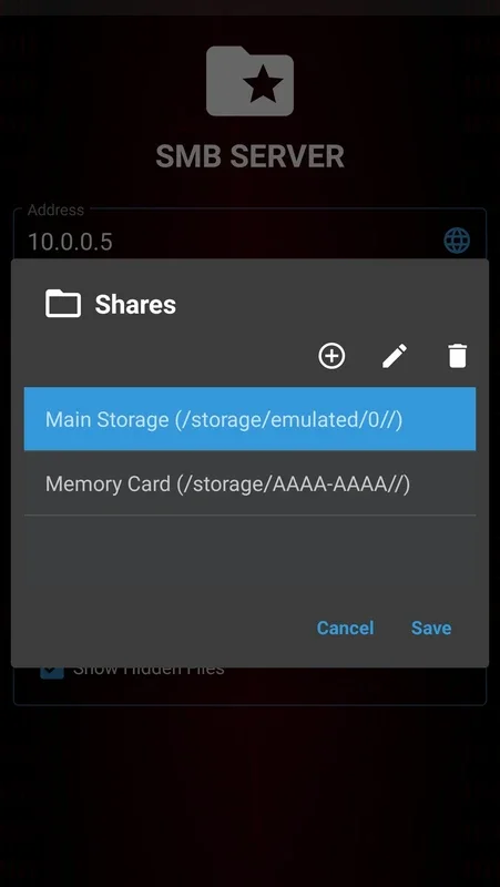 SMB Server for Android - Secure SMBv3 Server App