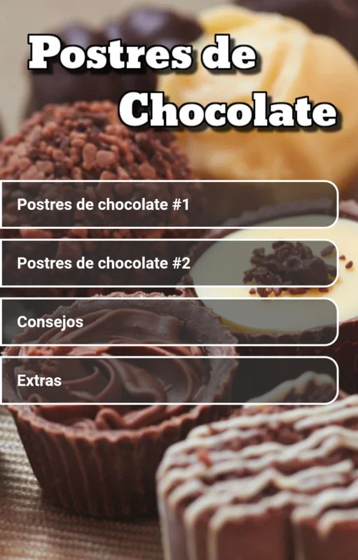 Postres de chocolate for Android: Delicious Desserts