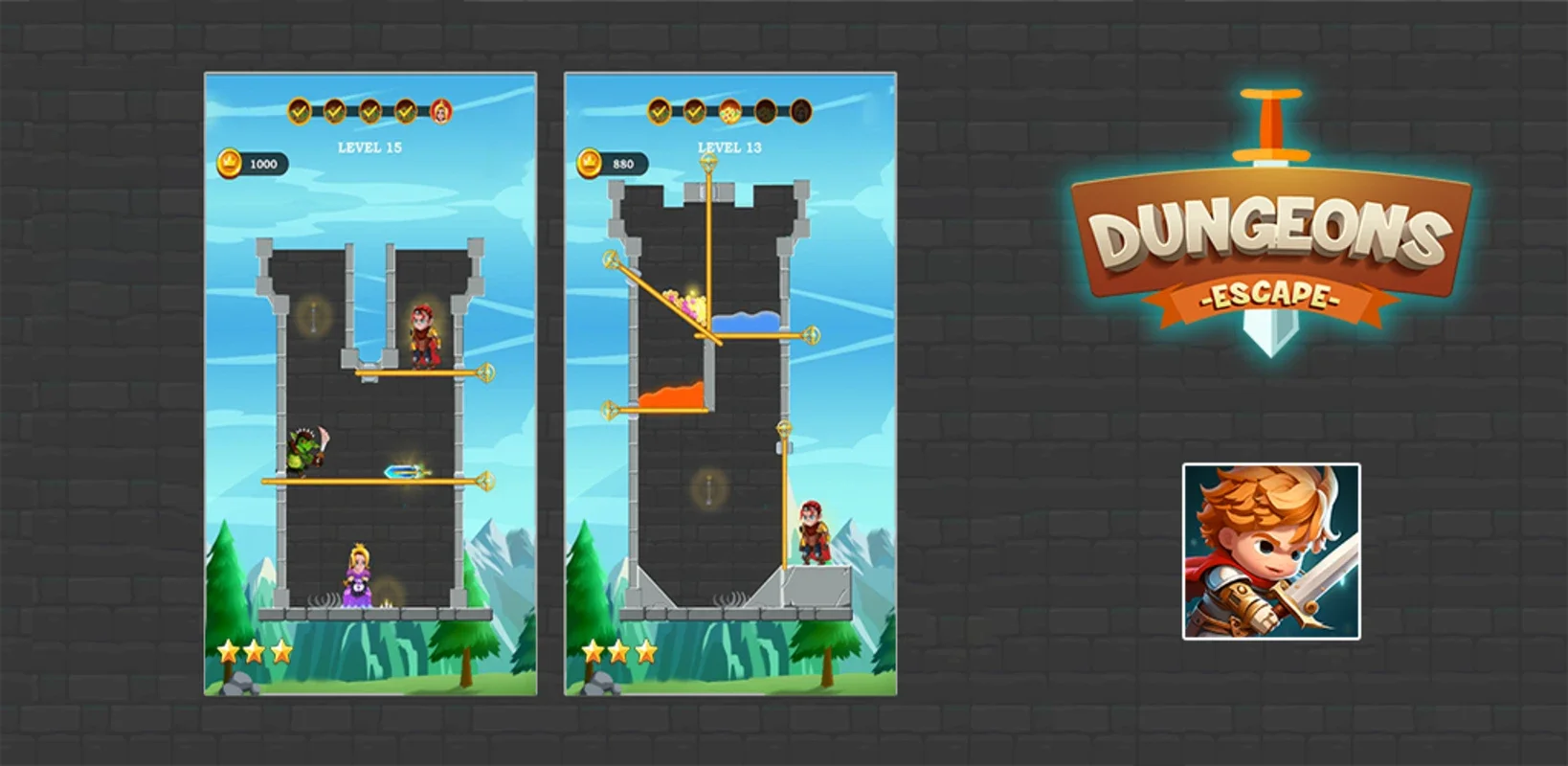 Dungeons Escape for Android: Engaging Puzzle Fun