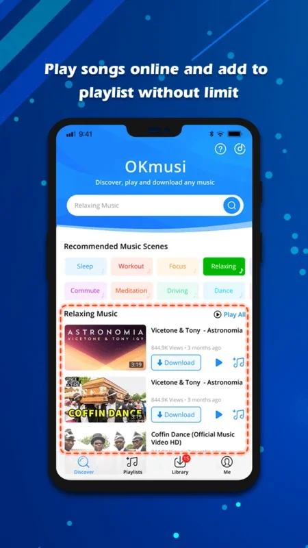 OKmusi - Any Music MP3 Downloader: Easy YouTube Audio Download for Android