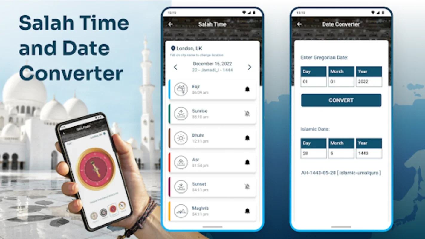 Qibla Finder for Android - Accurate Qibla & Salah Times