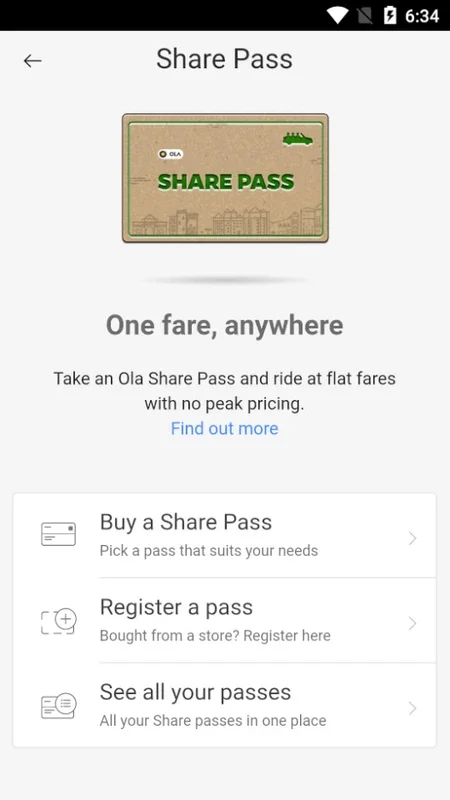 Ola Lite for Android - Compact Taxi Booking App