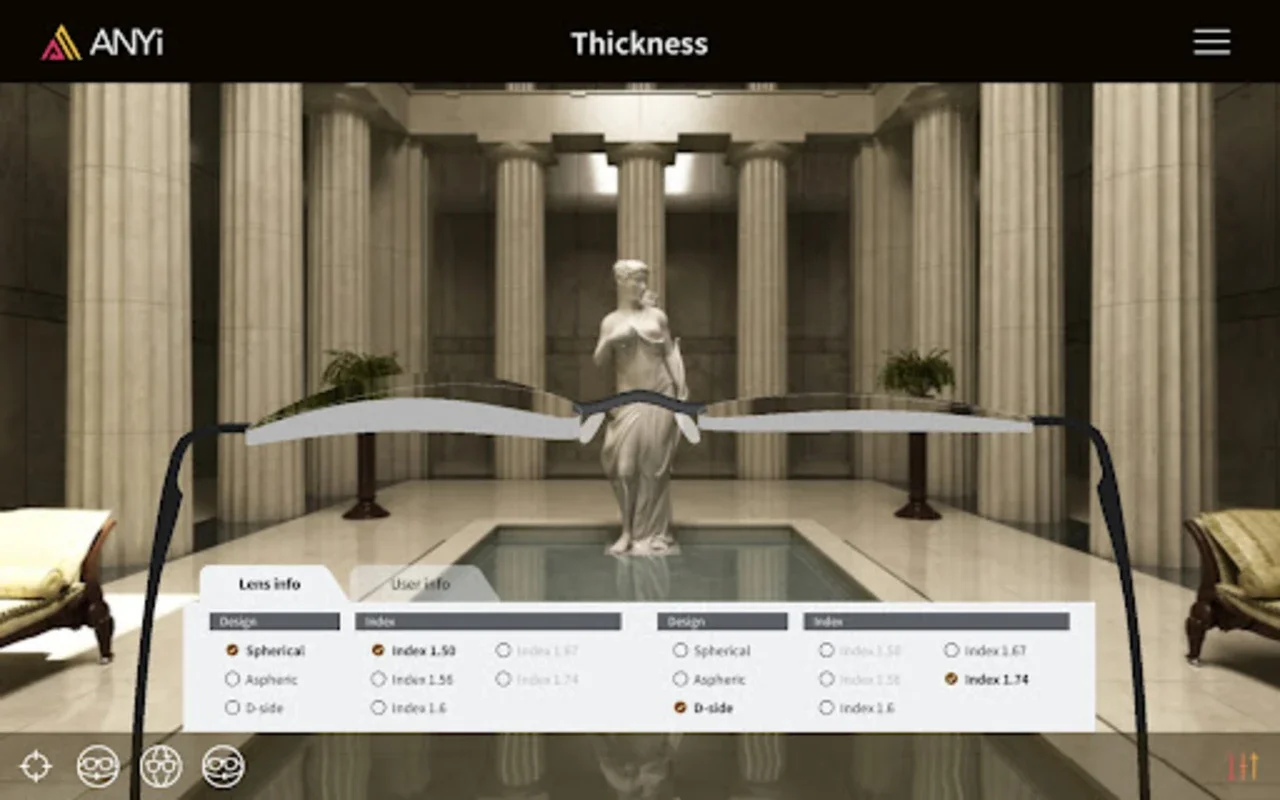 Any-I Consultant for Android - Eyewear Lens Selection Tool