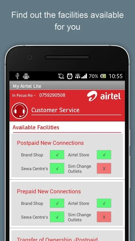 My Airtel Lite for Android - Convenient Services App