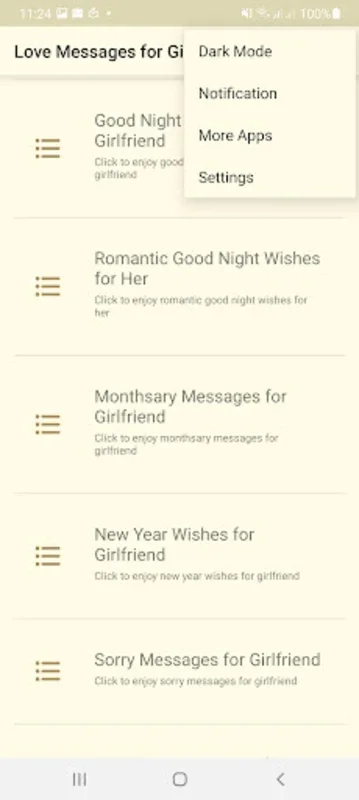 Love Messages for Girlfriend on Android - Express Your Love