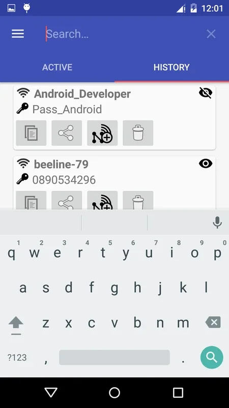 Wi-Fi Recordatorio for Android - Secure WiFi Password Storage