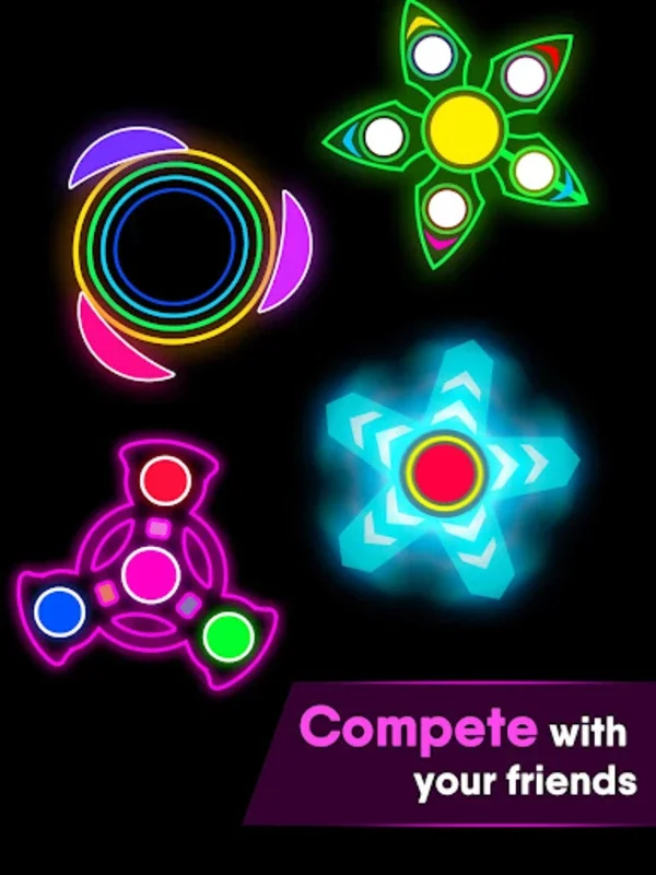 Draw Finger Spinner for Android - Create Custom Glow Spinners