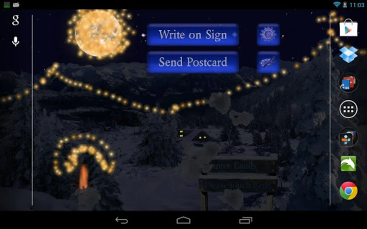 Winter Snow Live Wallpaper for Android - Serene Winter Scene