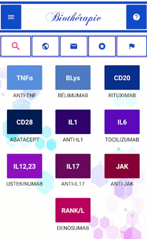 Biotherapy Plus (french) for Android: Comprehensive Biomedicine Guide