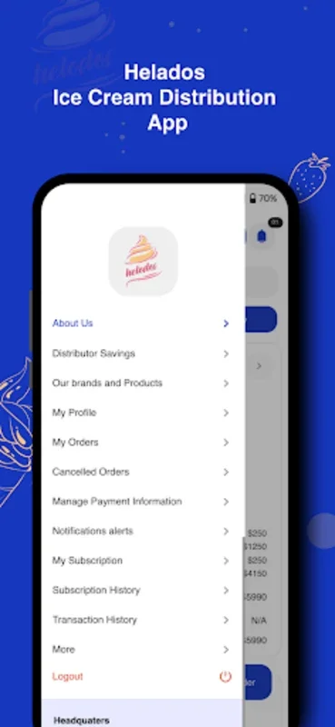Helados for Android - Efficient B2B Ice Cream Distribution