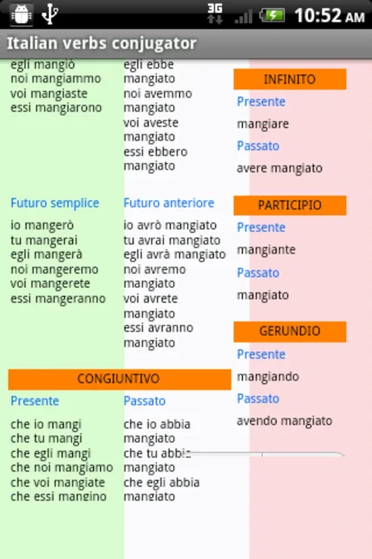 Verbi Italiani for Android - Master Italian Verb Conjugation