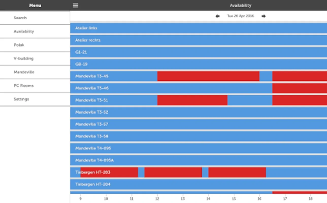 EUR Study Rooms for Android: Convenient Study Spaces